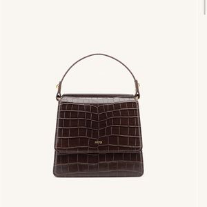 JW PEI Fae Top Handle Crossbody - Nutella Croc